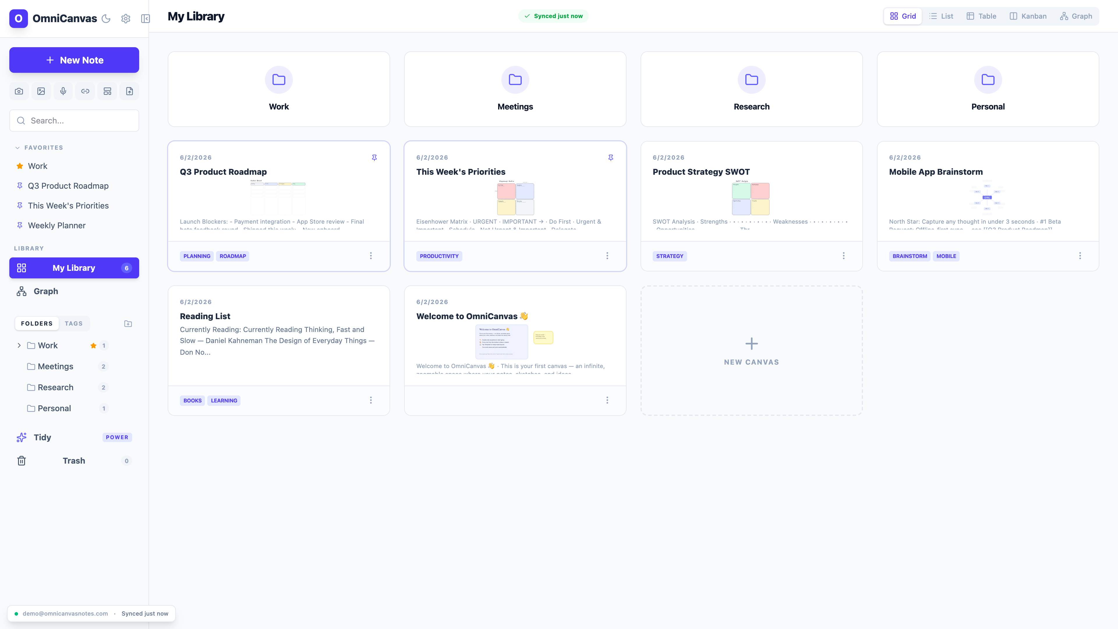 OmniCanvas product preview